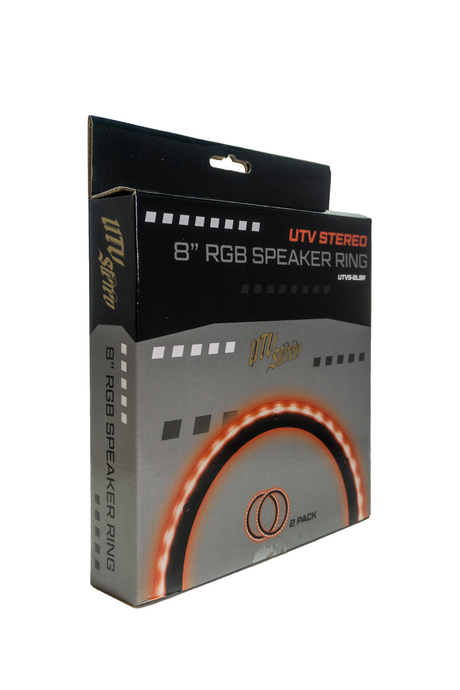 8" RGB LED Speaker Rings (Pair) |  R1 Industries | UTV Stereo.