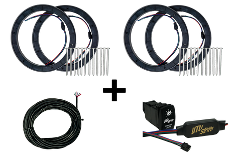 8" RGB LED Speaker Rings (Pair) |  R1 Industries | UTV Stereo.