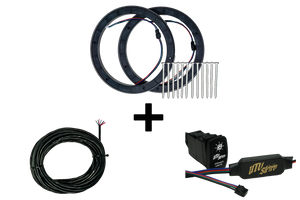 8" RGB LED Speaker Rings (Pair) |  R1 Industries | UTV Stereo.