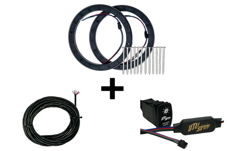 8" RGB LED Speaker Rings (Pair) |  R1 Industries | UTV Stereo.