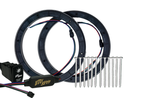 8" RGB LED Speaker Rings (Pair) |  R1 Industries | UTV Stereo.