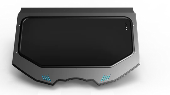 Photo of RZR PRO R 2 SEAT RADIUS WINDSHIELD KIT by LSK - Premium Windshields for UTVs / Side by Sides