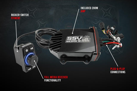 Kawasaki KRX1000 2-Speaker SSV Works Audio-Kit (2020-2023) - R1 Industries