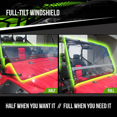 Mahindra mPact Terrarider Tilting UTV Windshield - UTV Parts