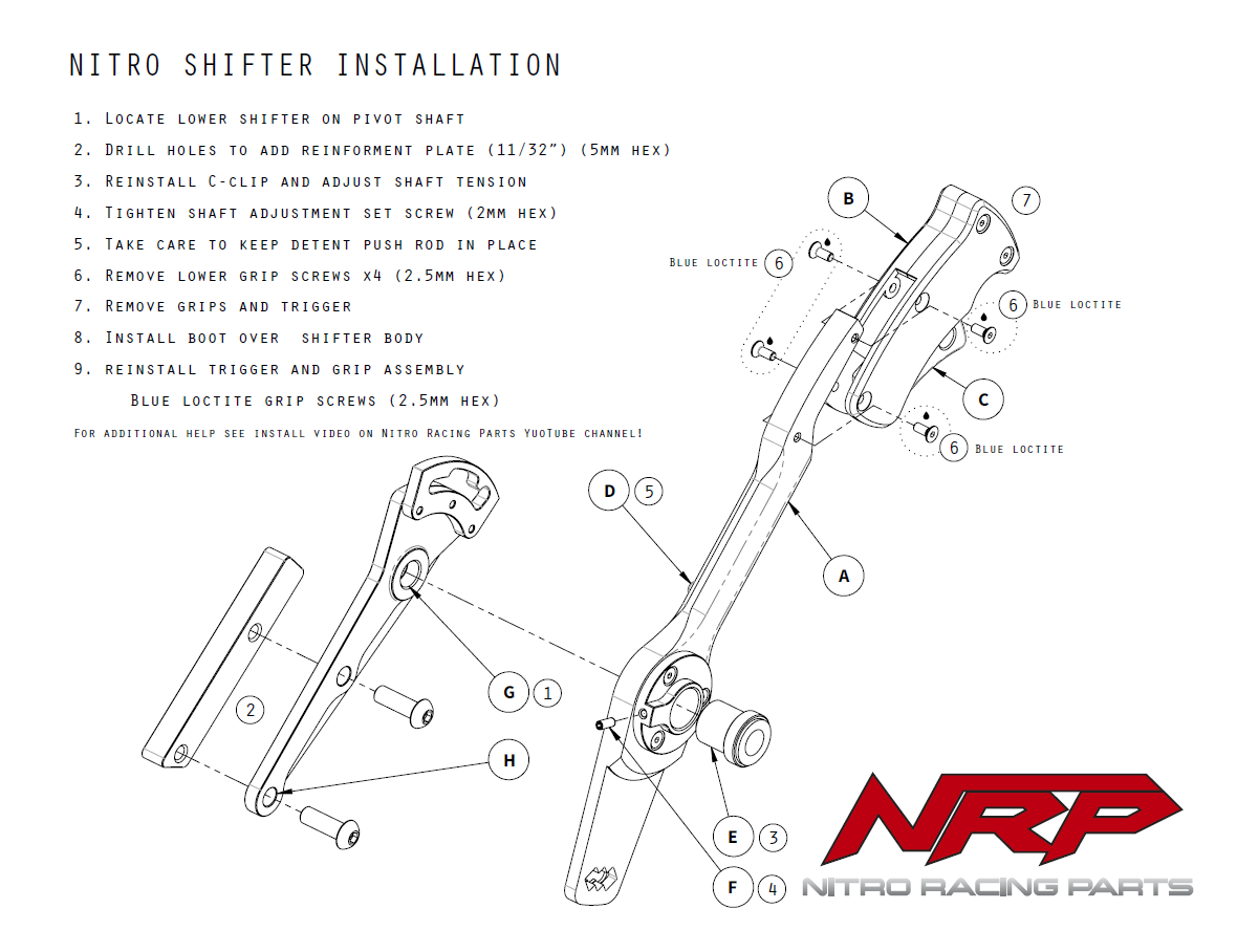 Photo of Quick Shot Gated Shifter by Nitro Racing Parts - Premium Shifters & Shift Knobs for UTVs / Side by Sides