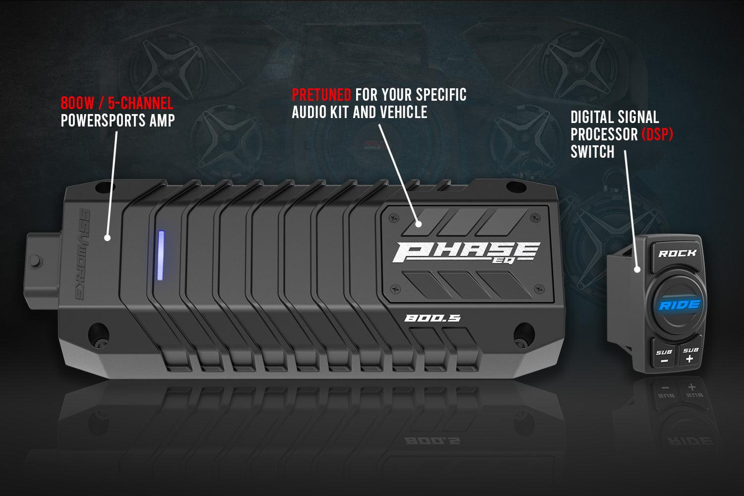 Photo of Polaris RZR Complete Kicker 5-Speaker Plug-&-Play System for Ride Command (2014-2023) by SSV Works - Premium Audio for UTVs / Side by Sides