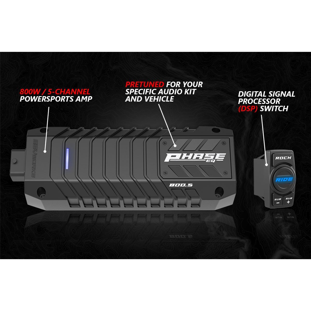 Photo of Polaris RZR Ride Command Lighted 5-Speaker System by SSV Works - Premium Audio for UTVs / Side by Sides