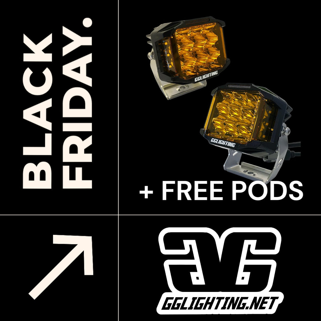 CB60 Amber Pair Black Friday Sale + Free Pair Of Pods