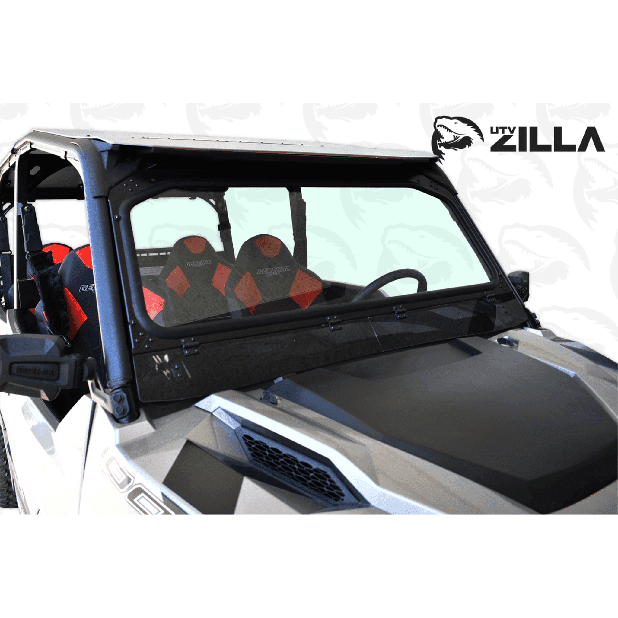 Photo of Polaris General Vented Glass Windshield (2016+) by UTVZILLA - Premium Windshields for UTVs / Side by Sides