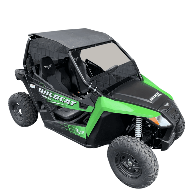 Wildcat Trail/Sport 700 Half Windshield with Billet Mounts (2014+) - R1 Industries