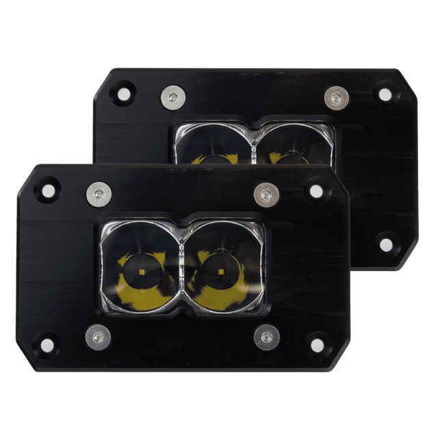 BA-2 Flush Mount LED Pod Light (2 Pack) - R1 Industries