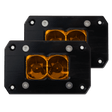 BA-2 Flush Mount Amber LED Pod Light (2 Pack) - R1 Industries