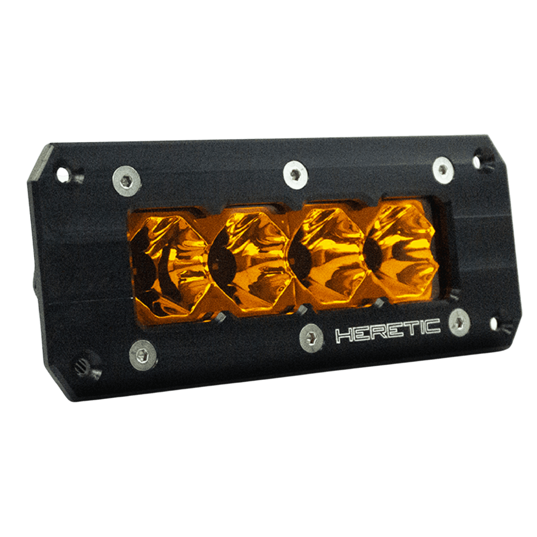 Photo of BA-4 Flush Mount Amber LED Pod Light by Heretic Studio - Premium Light Pods for UTVs / Side by Sides