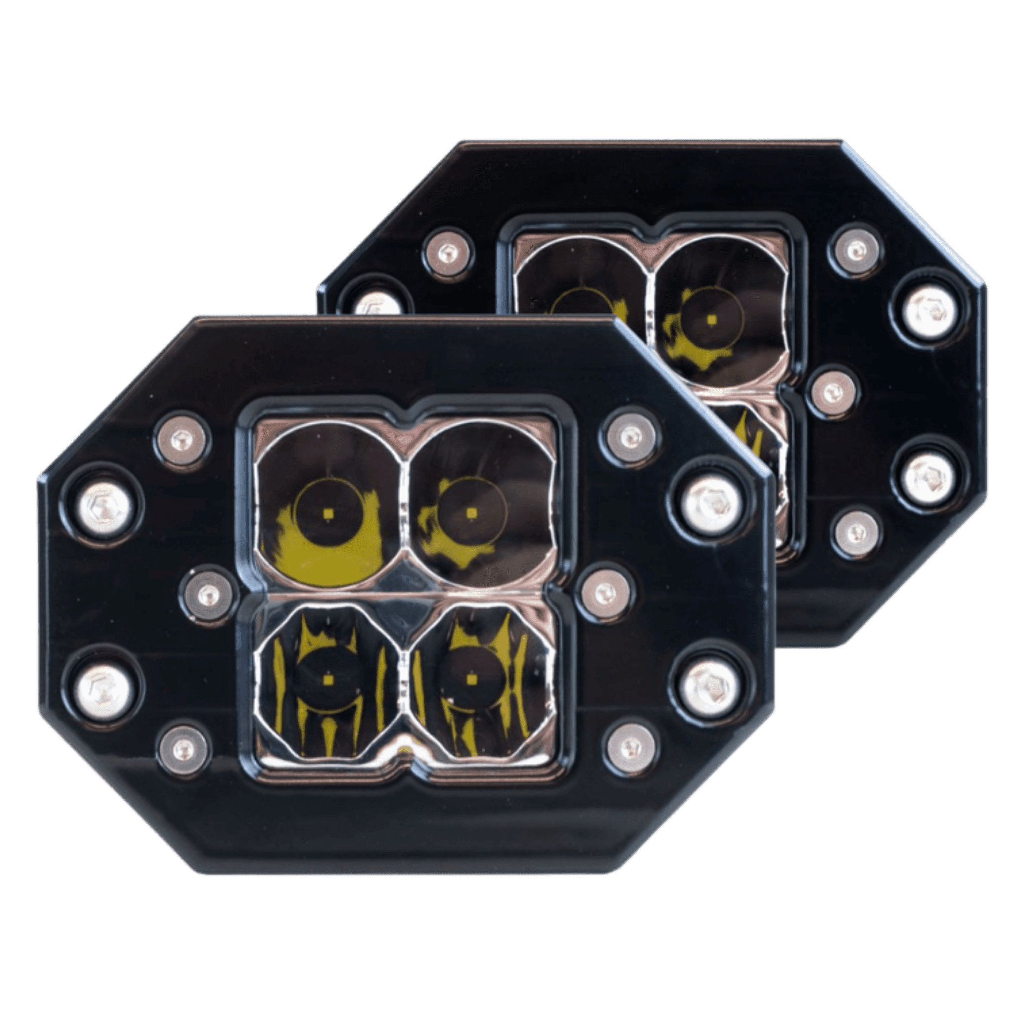 Photo of Quattro Flush Mount LED Pod Light (Pair Pack) by Heretic Studio - Premium Light Pods for UTVs / Side by Sides