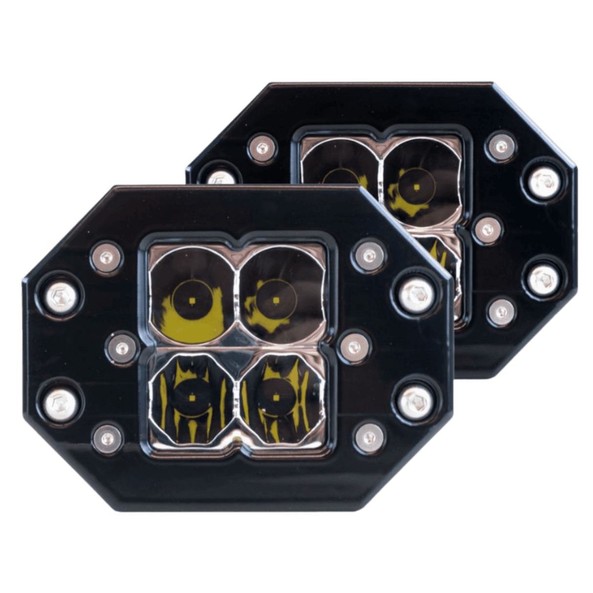 Quattro Flush Mount LED Pod Light (Pair Pack) - R1 Industries