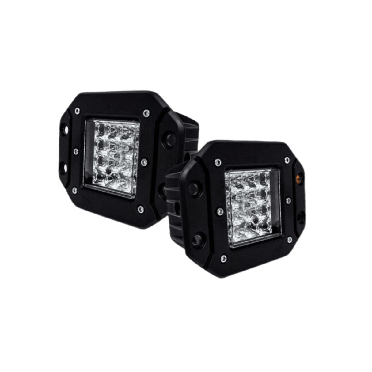 Dual Color Flush Mount LED Pod Amber & White - R1 Industries