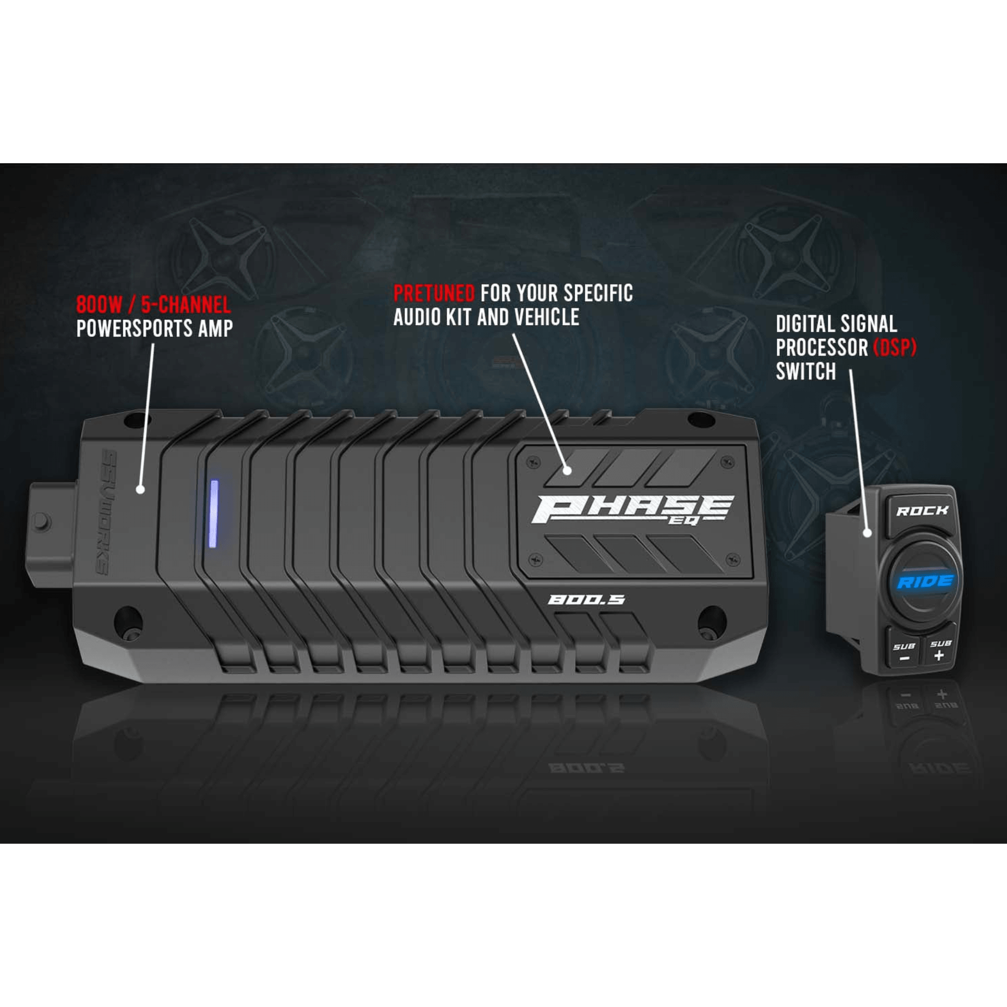 Photo of Polaris RZR Complete Kicker 5-Speaker Plug & Play Kit (2014+) by SSV Works - Premium Audio for UTVs / Side by Sides