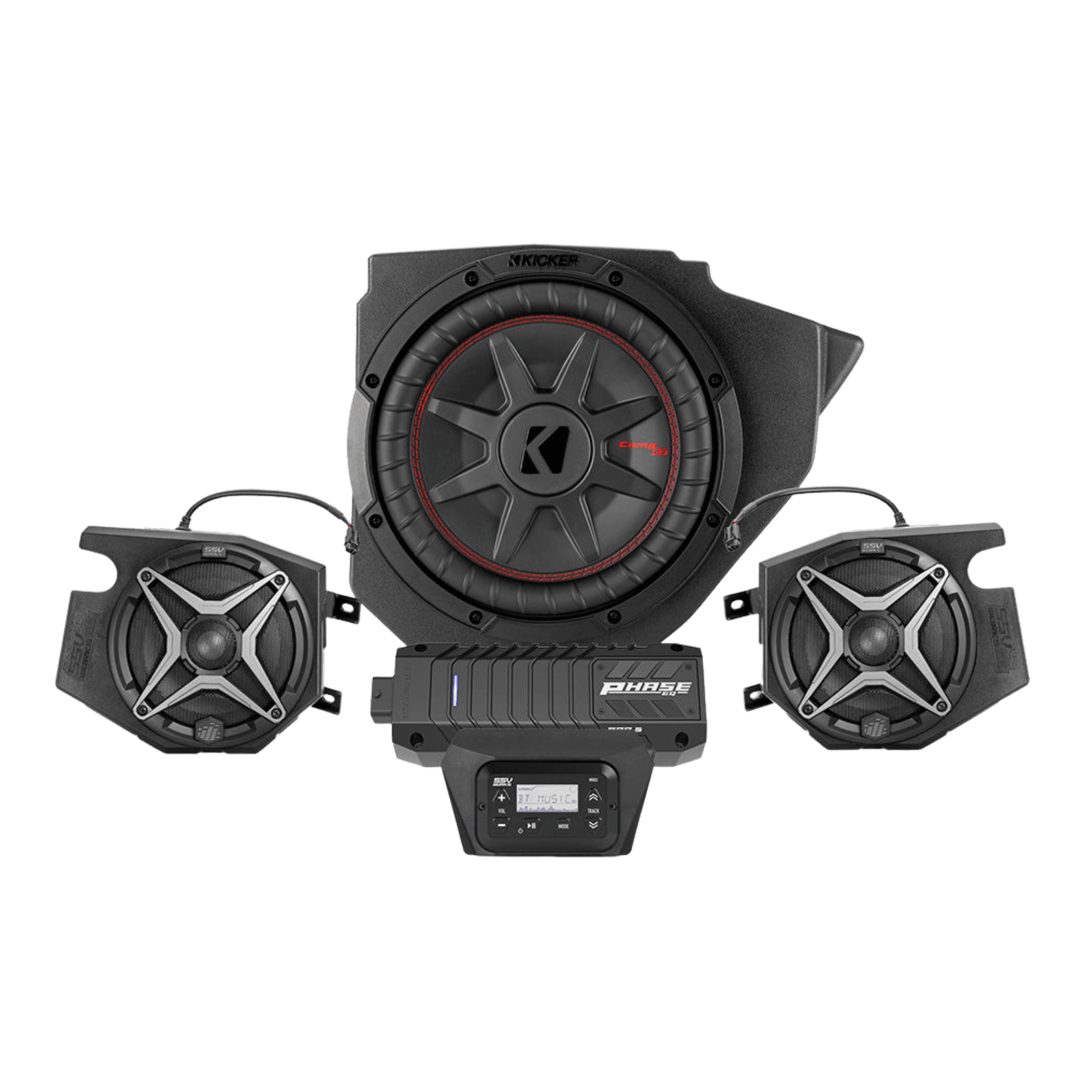 Photo of Polaris RZR Complete 3-Speaker Plug-&-Play Kit (2014-2023) by SSV Works - Premium Audio for UTVs / Side by Sides