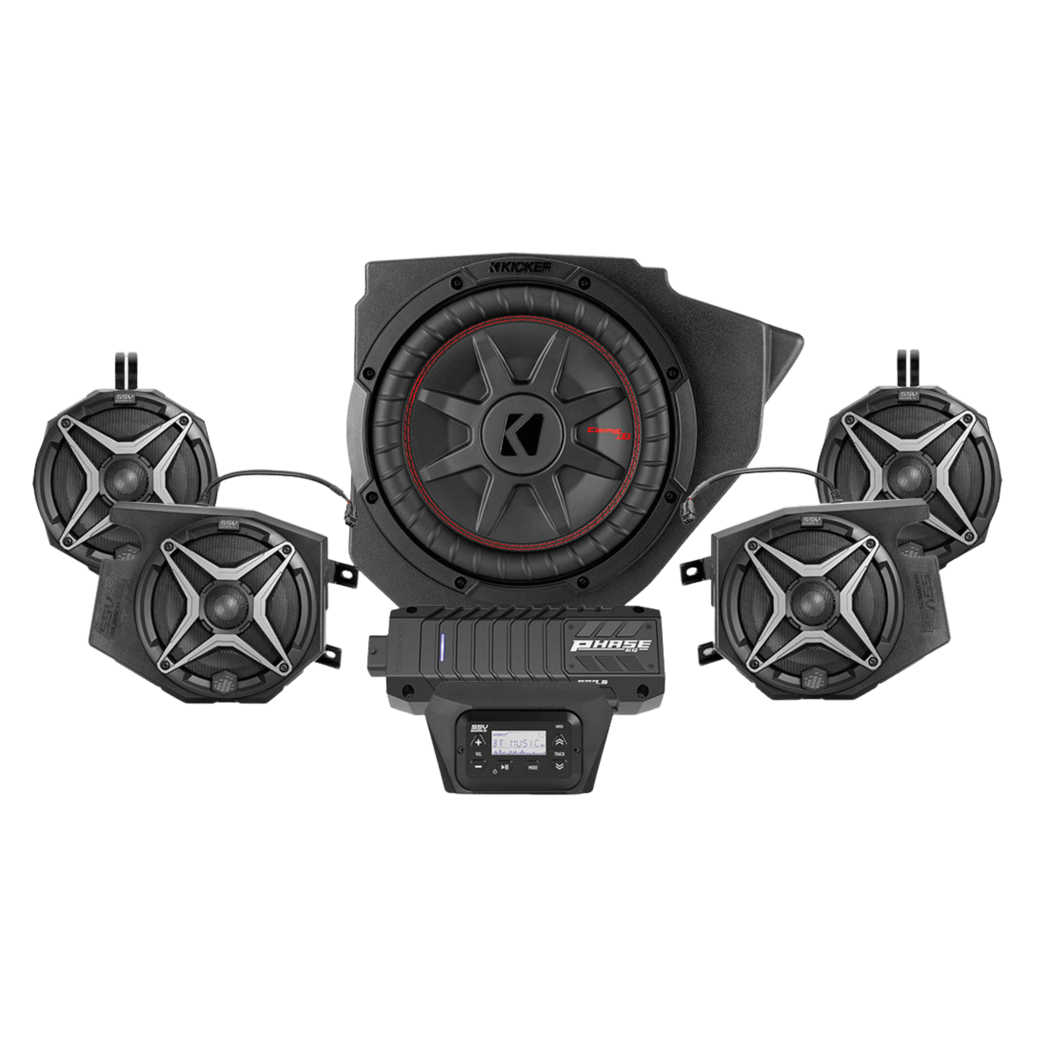 Photo of Polaris RZR Complete 5-Speaker Plug-&-Play Kit (2014-2023) by SSV Works - Premium Audio for UTVs / Side by Sides