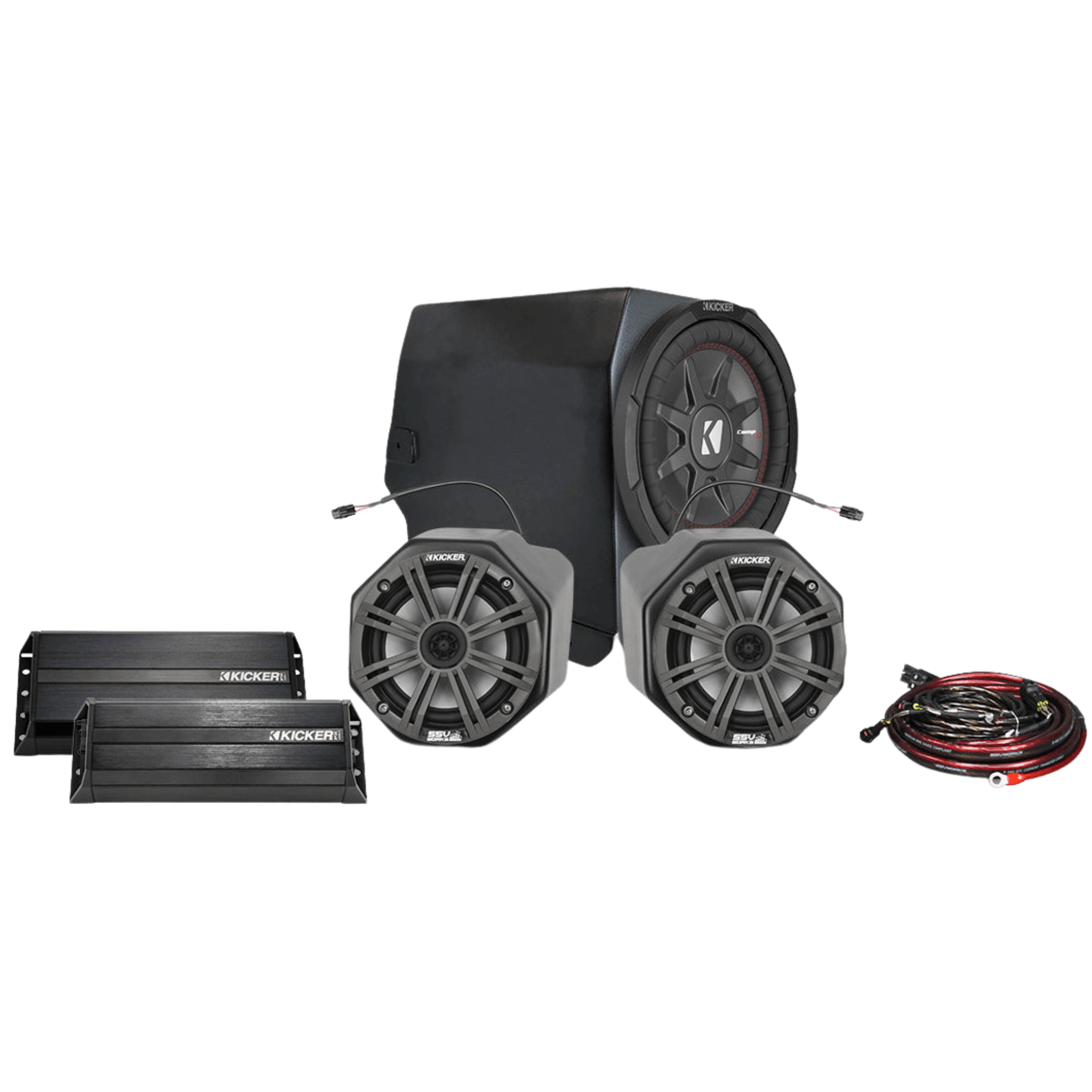 Photo of Kicker 3-Speaker Plug-&-Play System for Ride Command - Polaris General (2016-2020) by SSV Works - Premium Audio for UTVs / Side by Sides