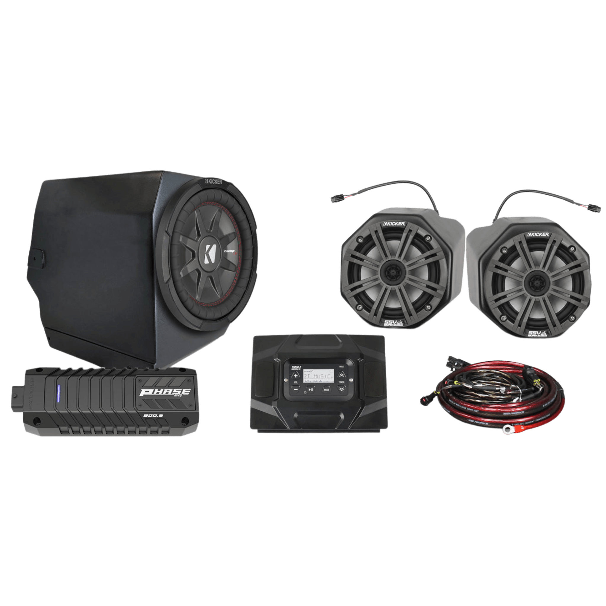 Photo of Polaris General Complete Kicker 3-Speaker Plug-&-Play System (2016-2022) by SSV Works - Premium Audio for UTVs / Side by Sides