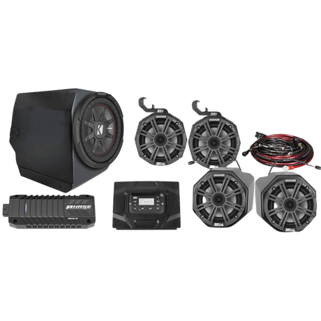 Polaris General Complete Kicker 5-Speaker Plug-&-Play System (2016-2022) - R1 Industries