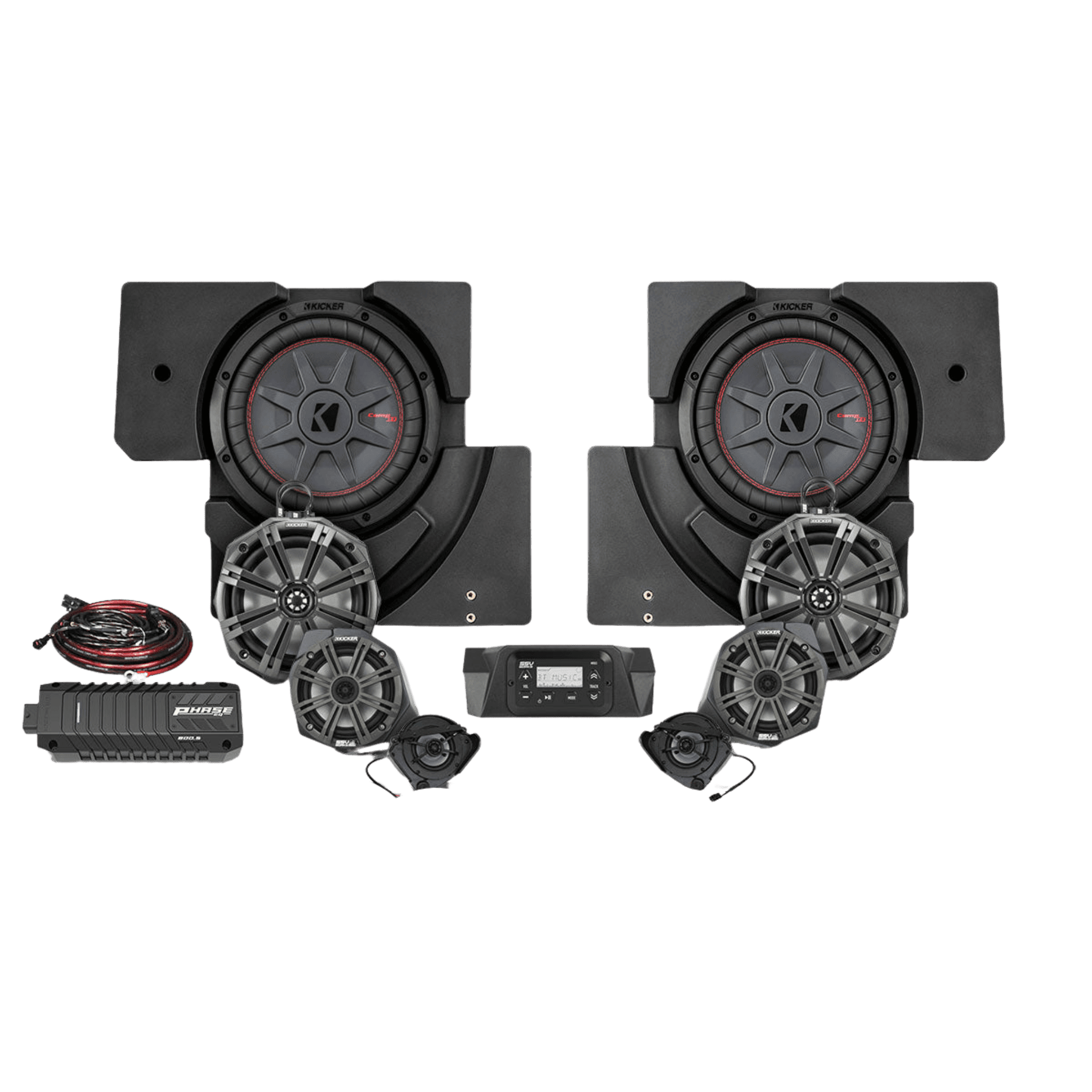 Photo of Phase X Kicker 8-Speaker Plug-and-Play System - Can-Am X3 (2017-2023) by SSV Works - Premium Audio for UTVs / Side by Sides