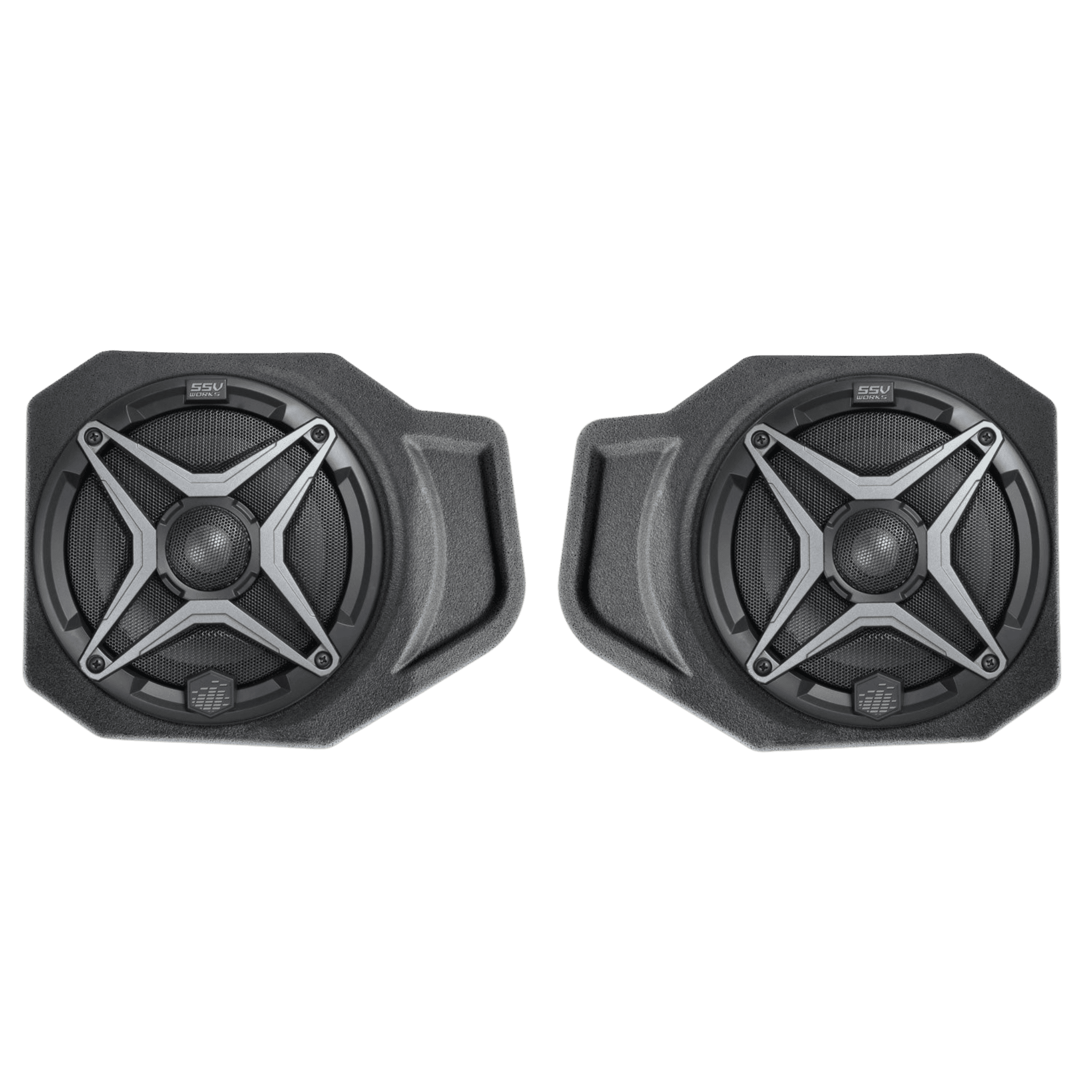 Photo of Polaris Ranger XP1000 6.5" Front Speaker-Pods (2018-2022) by SSV Works - Premium Audio for UTVs / Side by Sides