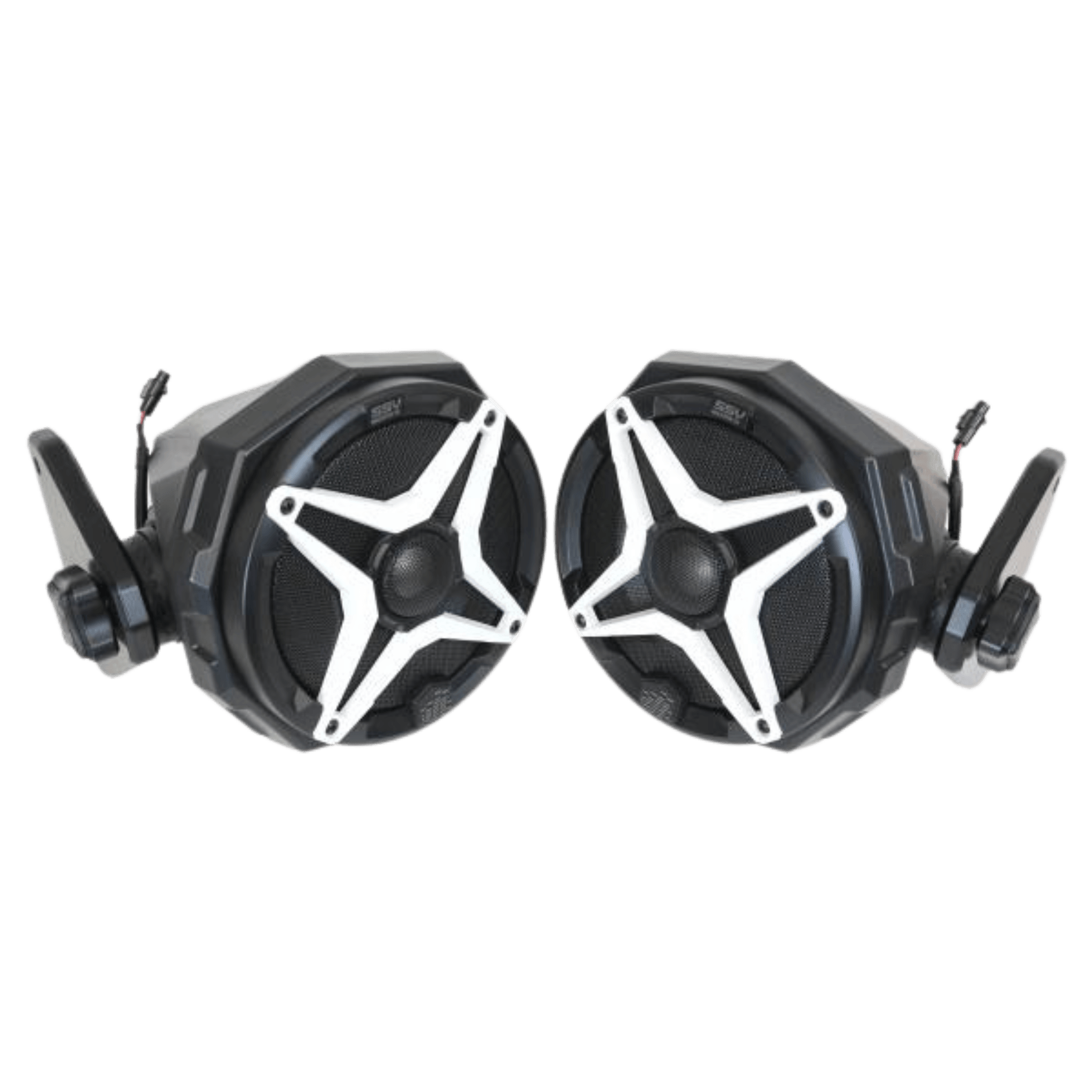 Photo of Cage-Mount 6.5in Swivel Speaker Pods - Jeep JL 4-Door (2018-2023) by SSV Works - Premium Audio for UTVs / Side by Sides