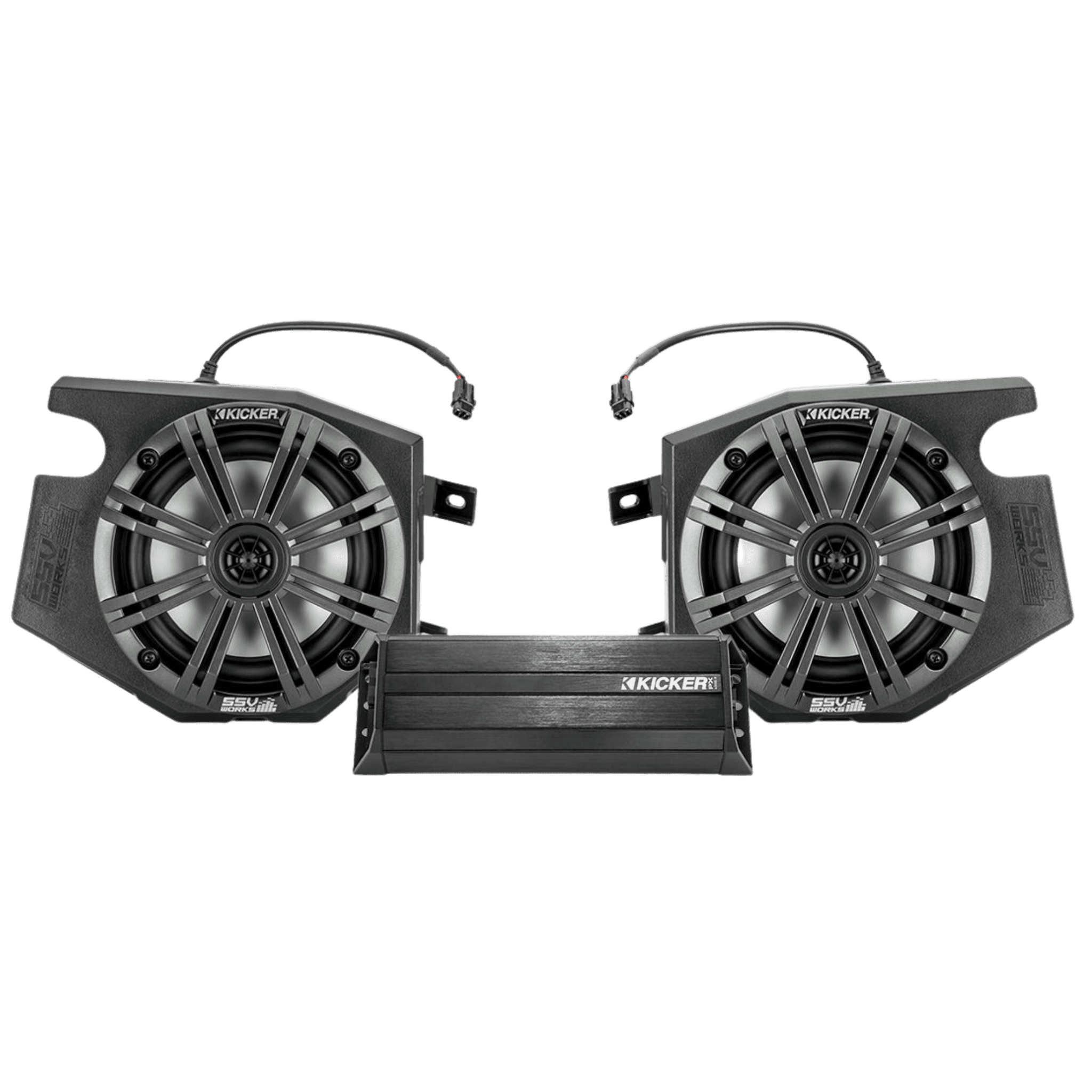 Photo of Polaris RZR Kicker 2-Speaker Plug-&-Play System for Ride Command (2019-2022) by SSV Works - Premium Audio for UTVs / Side by Sides