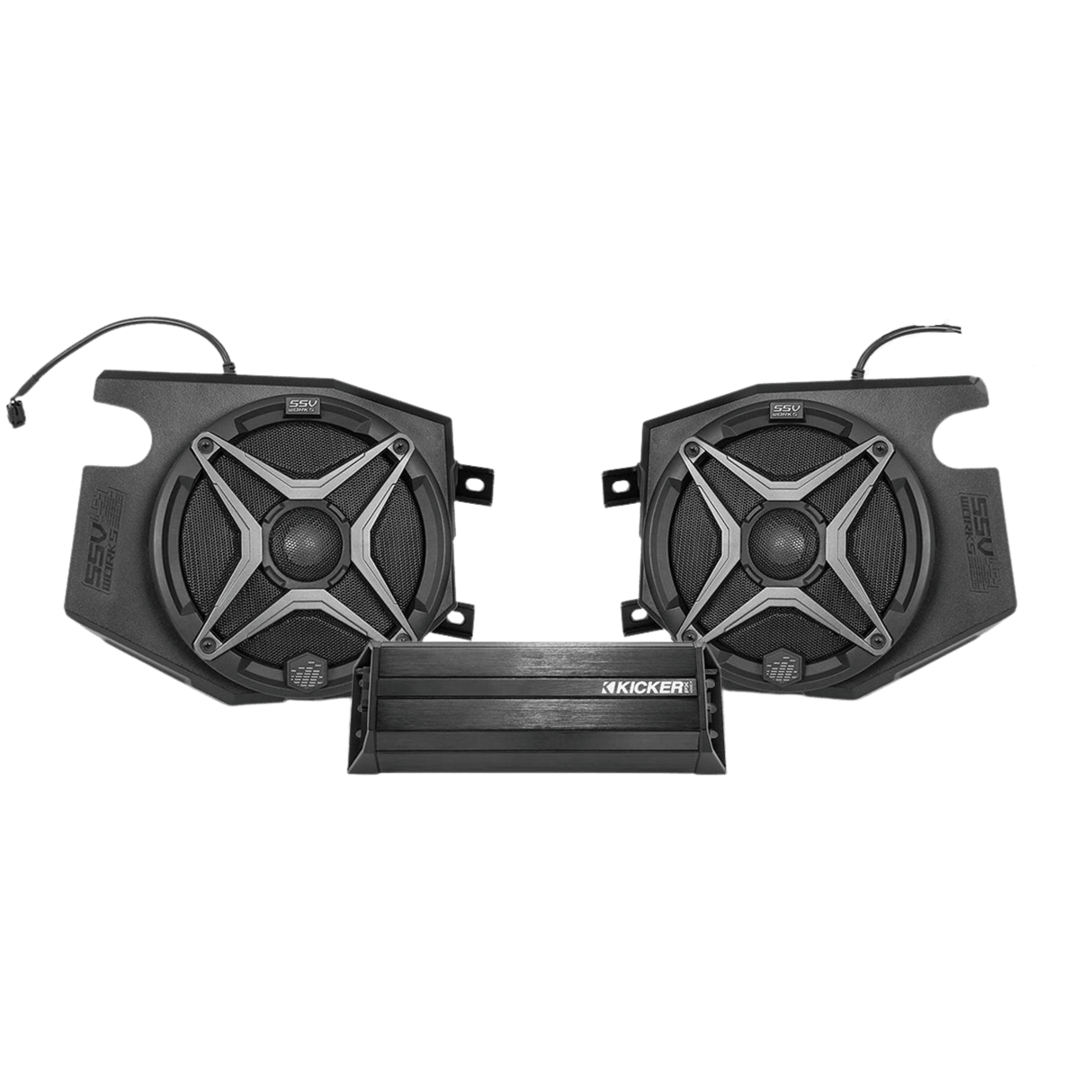 Polaris RZR 2-Speaker Plug-&-Play System for Ride Command (2019-2022) - R1 Industries