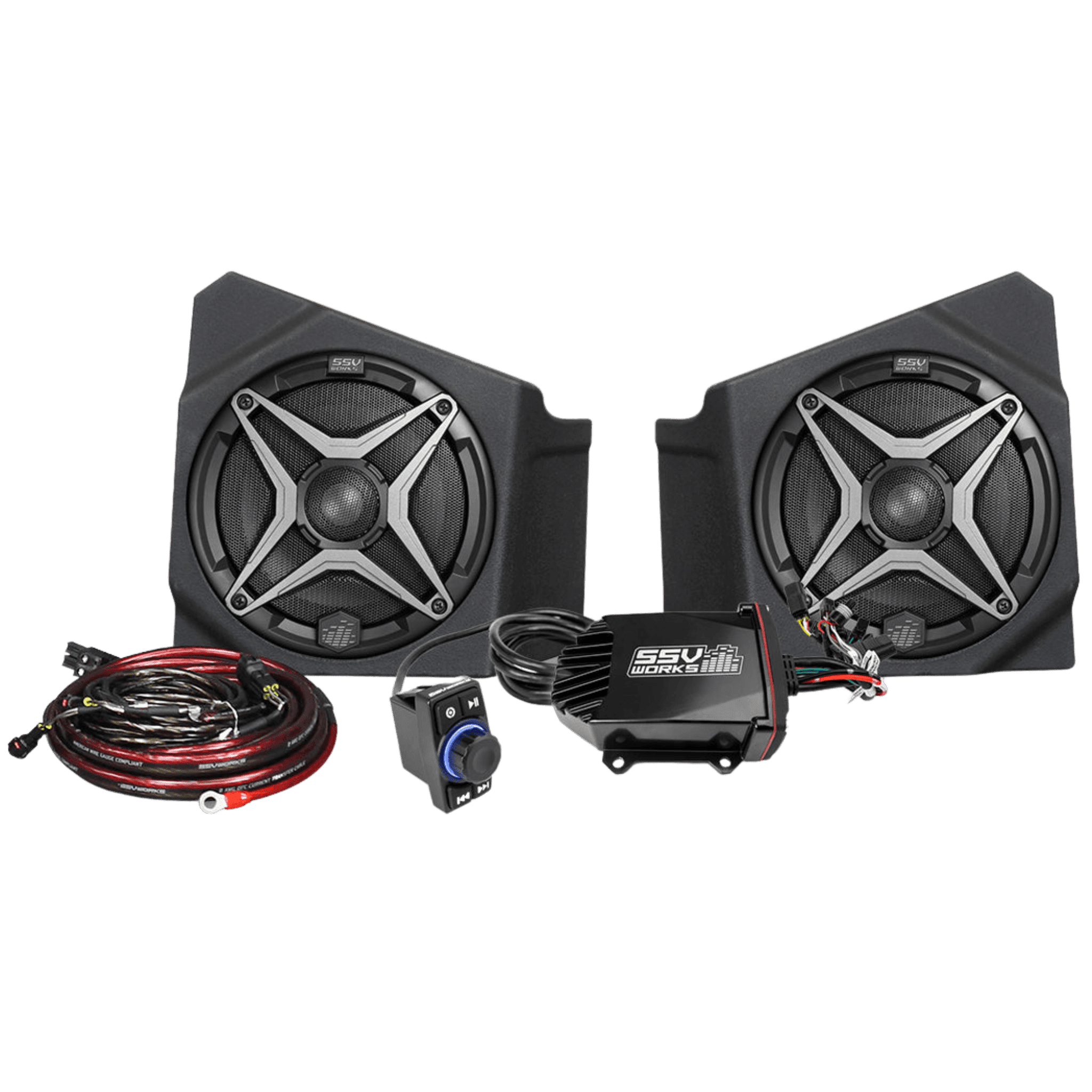 Photo of 2-Speaker SSV Works Audio-Kit - Kawasaki KRX1000 (2020-2023) by SSV Works - Premium Audio for UTVs / Side by Sides