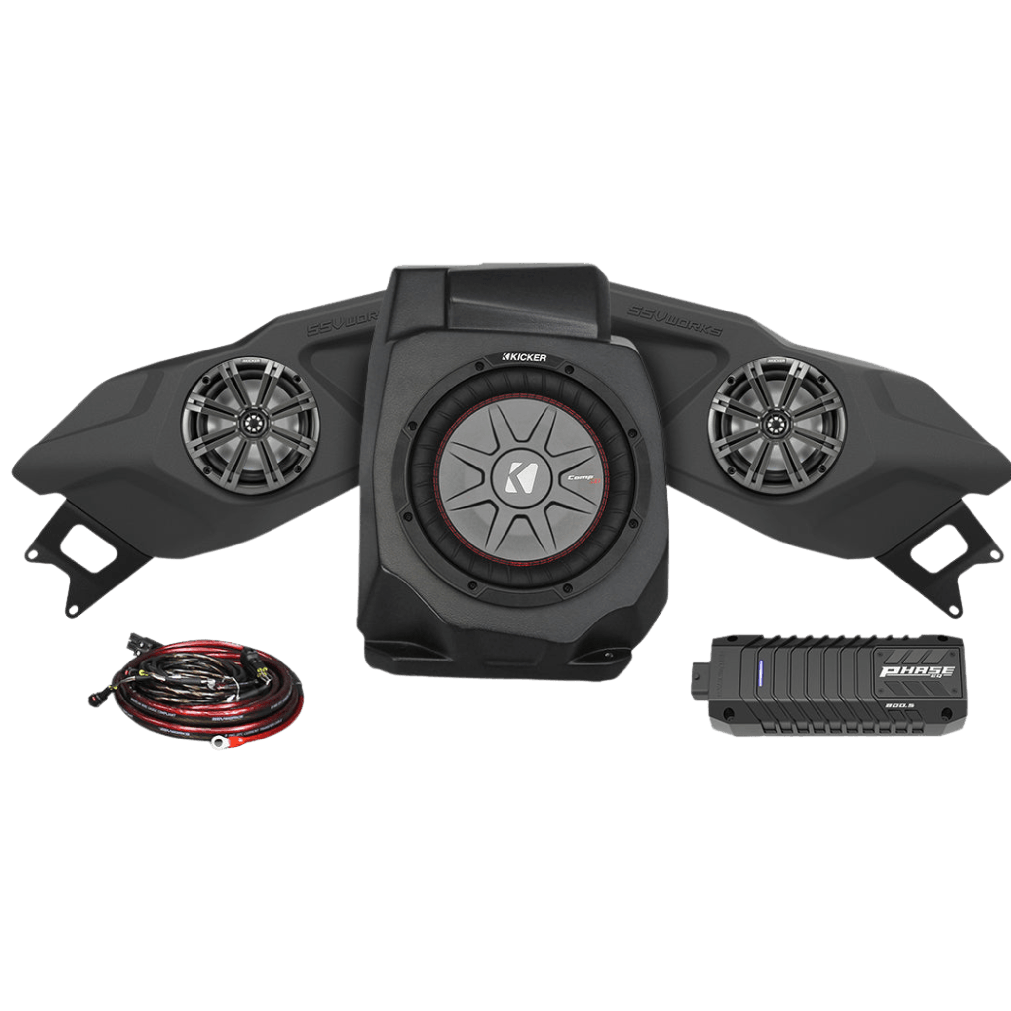 Photo of Polaris RZR Pro Kicker 3-Speaker Plug-&-Play System for Ride Command (2020-2023) by SSV Works - Premium Audio for UTVs / Side by Sides