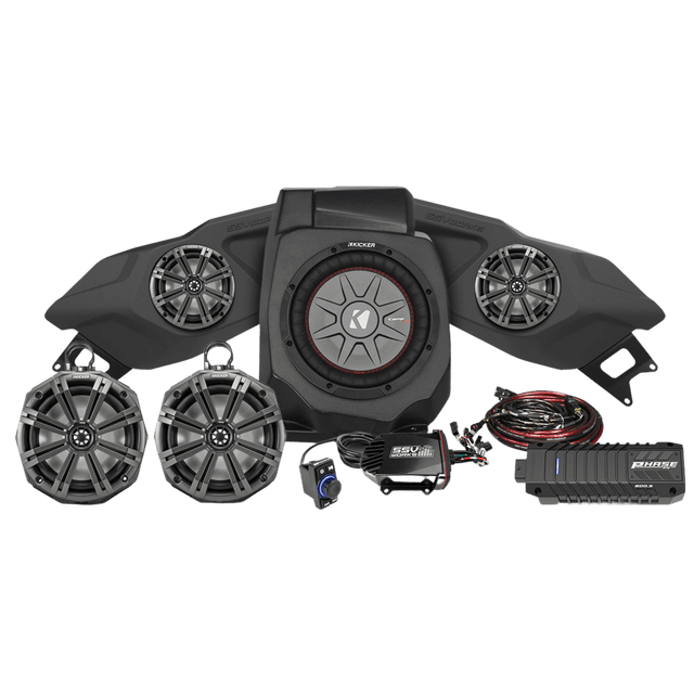 Photo of Polaris RZR Pro Phase X Kicker 5-Speaker Plug-&-Play System (2020-2023) by SSV Works - Premium Audio for UTVs / Side by Sides