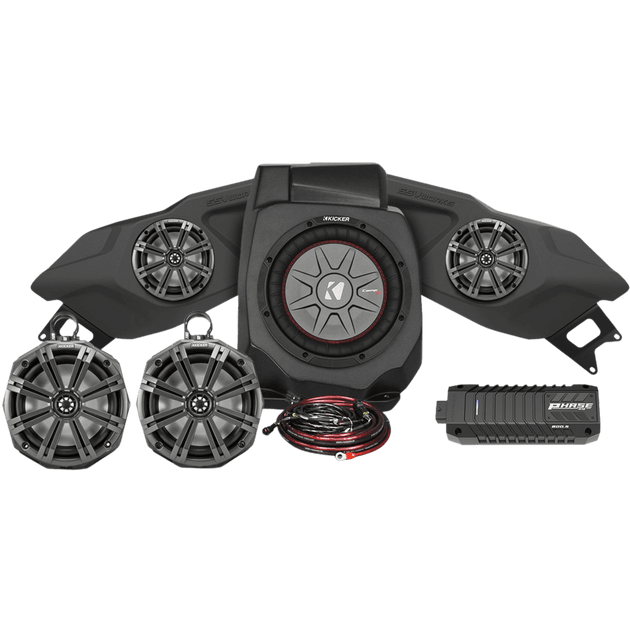 Polaris RZR Pro Phase X Kicker 5-Speaker Plug-&-Play System for Ride Command (2020-2023) - R1 Industries