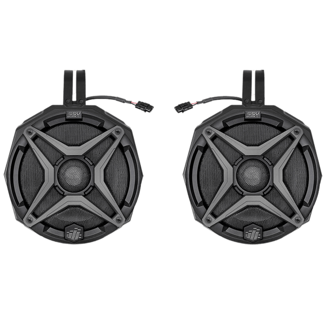 Photo of Polaris RZR Pro 6.5in Cage-Mount Plug-&-Play Speaker-Pods for Ride Command (2021-2023) by SSV Works - Premium Audio for UTVs / Side by Sides
