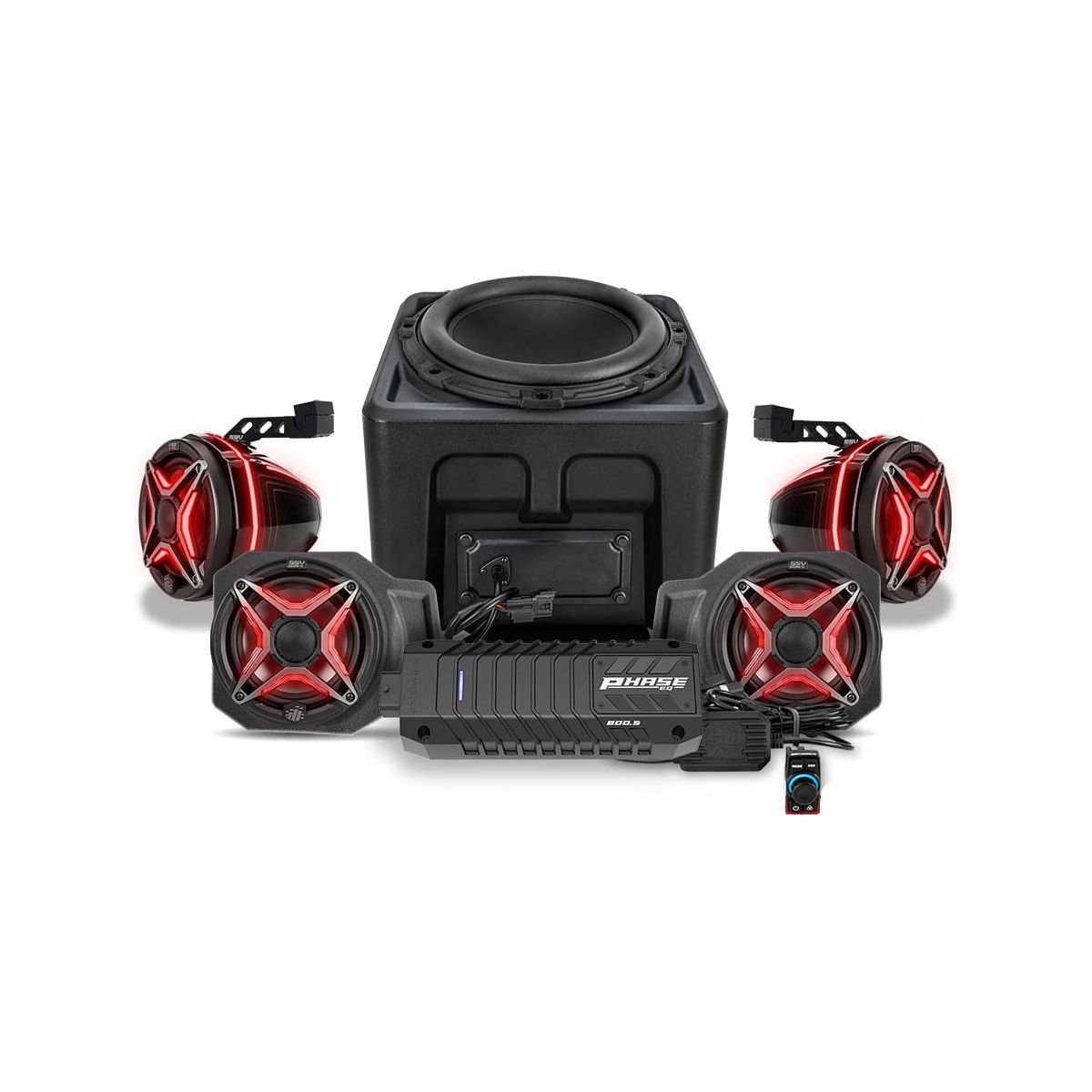 Photo of Polaris Ranger XP 1000 Ride Command Lighted 5-Speaker System by SSV Works - Premium Audio for UTVs / Side by Sides