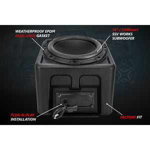 Polaris Ranger XP 1000 Lighted 5-Speaker System with Head Unit