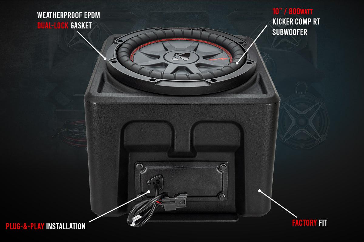 Photo of Polaris Ranger XP 1000 10 Inch Subwoofer for Ride-Command (2018-2022) by SSV Works - Premium Audio for UTVs / Side by Sides