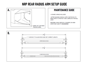 NRP RZR RS1 Billet High Clearance Radius Rods