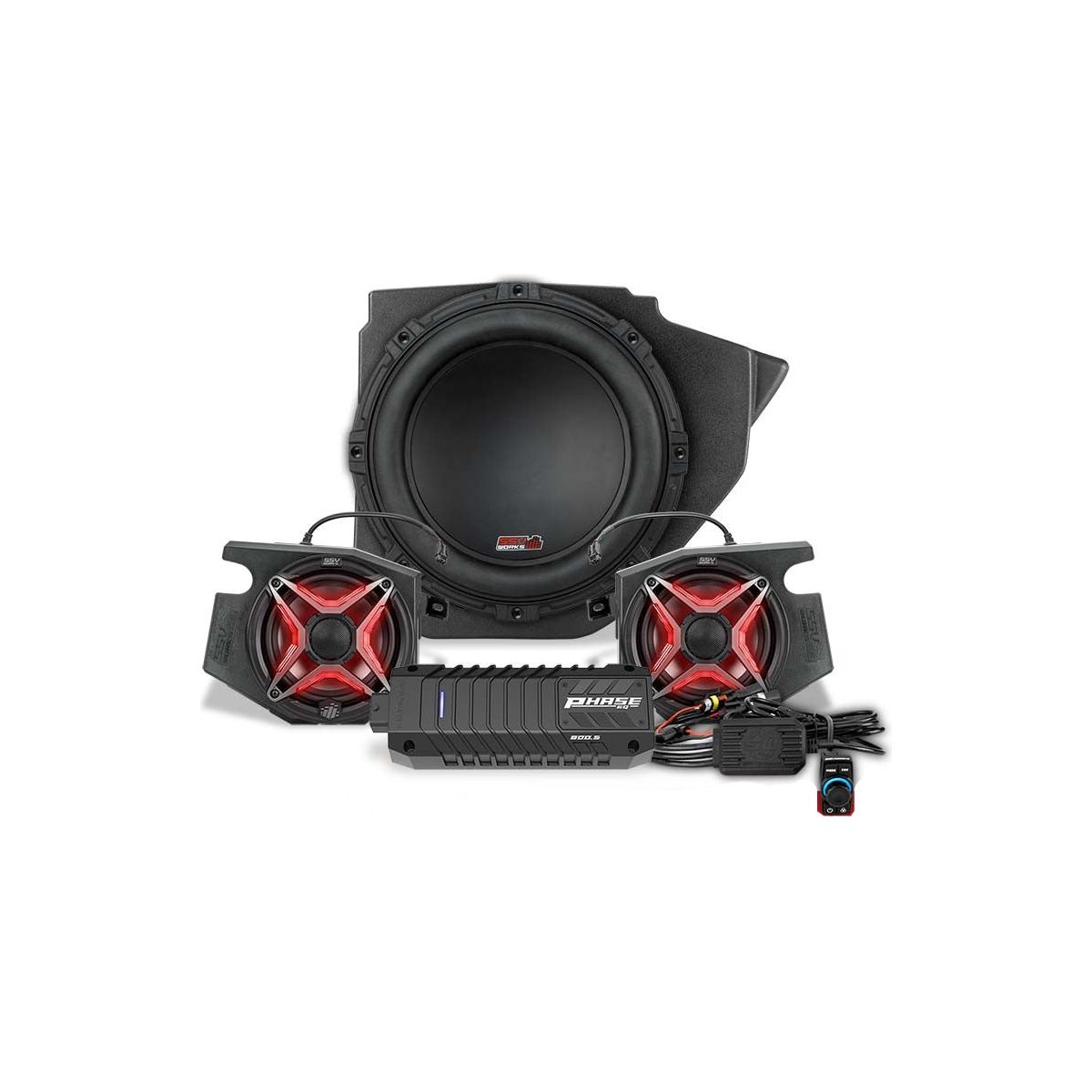 Photo of Polaris RZR Ride Command Lighted 3-Speaker System by SSV Works - Premium Audio for UTVs / Side by Sides
