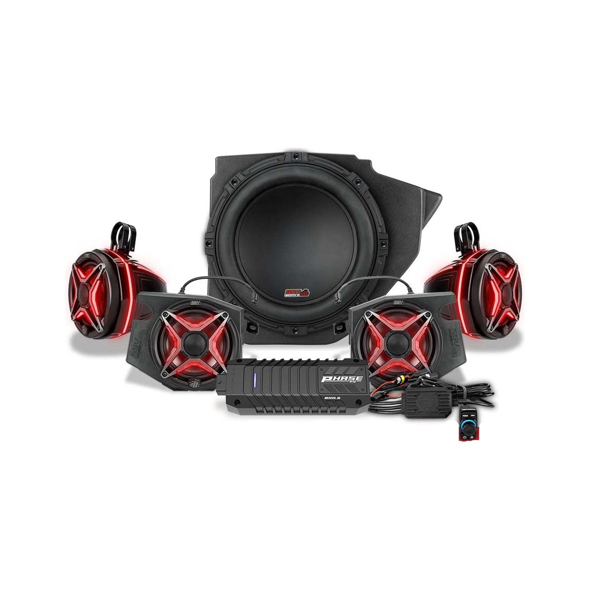 Photo of Polaris RZR Ride Command Lighted 5-Speaker System by SSV Works - Premium Audio for UTVs / Side by Sides