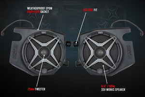 Polaris RZR Front Kick 6.5" Speaker Pods (2014-2023) - R1 Industries