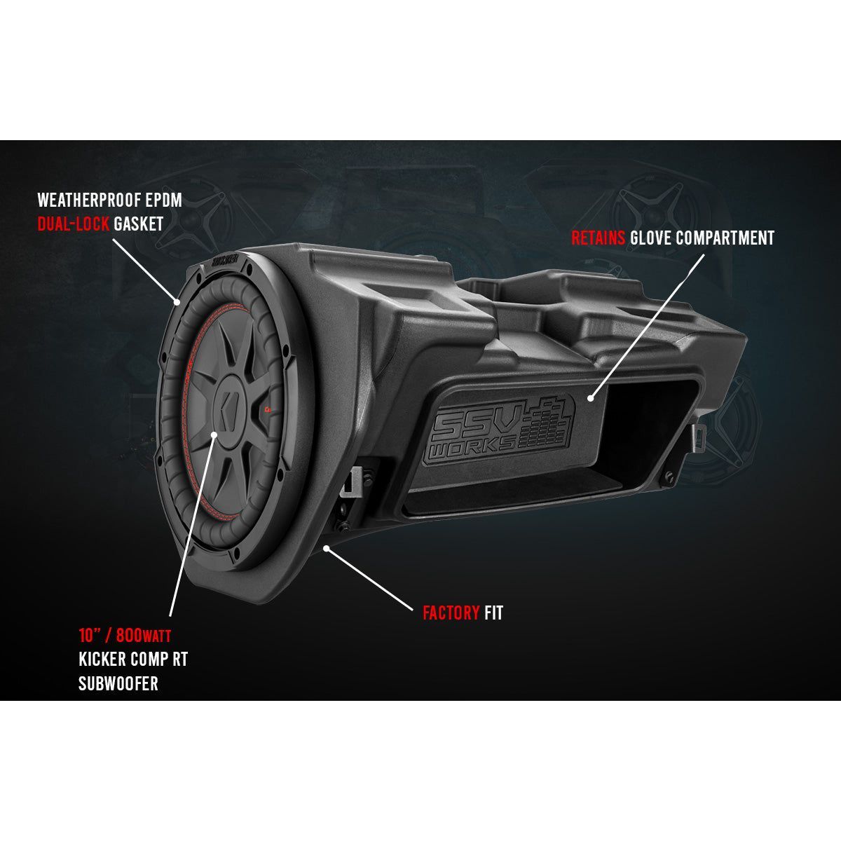 Photo of Polaris RZR Ride Command Phase X 5-Speaker Audio System by SSV Works - Premium Audio for UTVs / Side by Sides