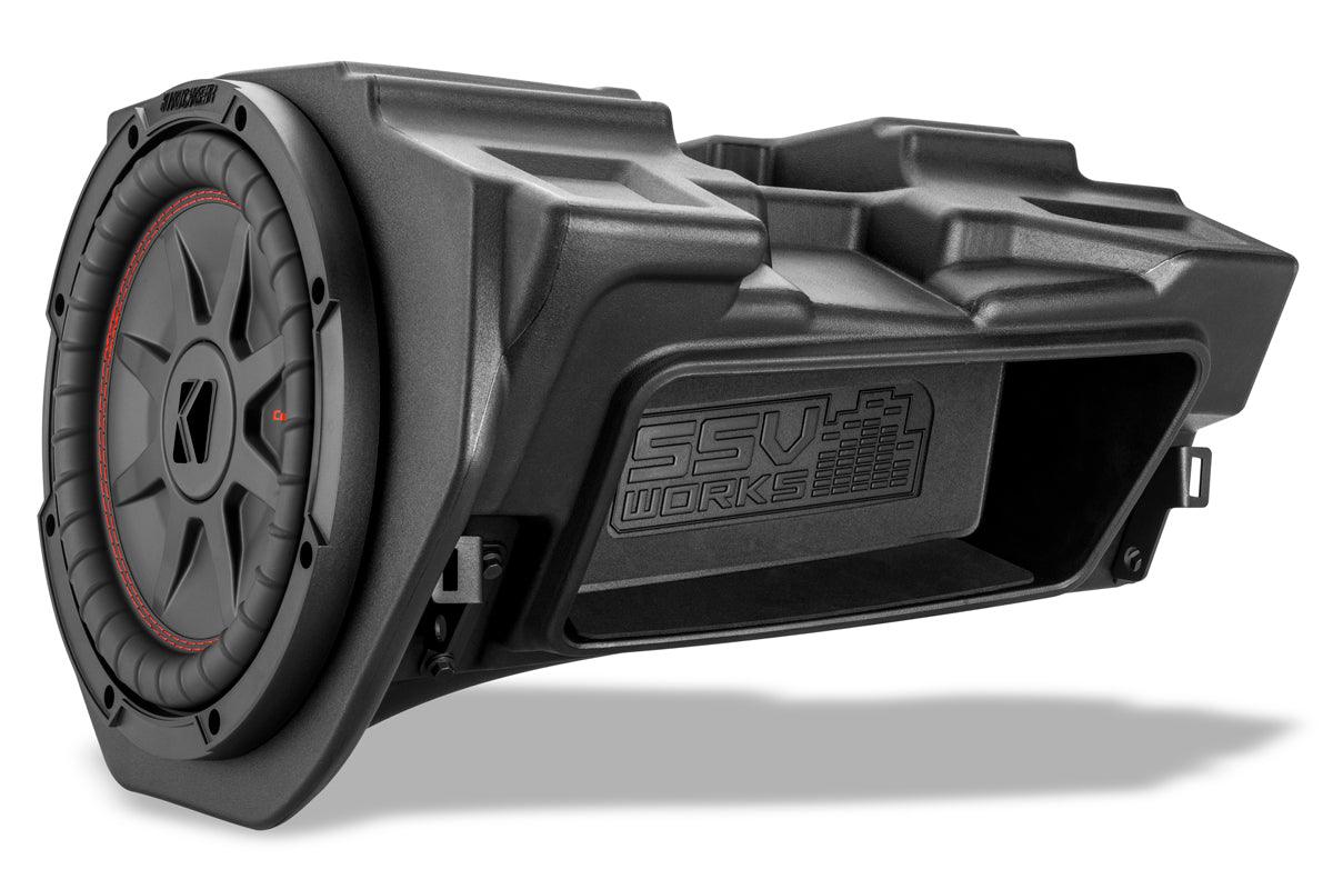 Photo of Polaris RZR Kicker 10in Subwoofer Plug-&-Play Kit for Ride Command (2014-2023) by SSV Works - Premium Audio for UTVs / Side by Sides