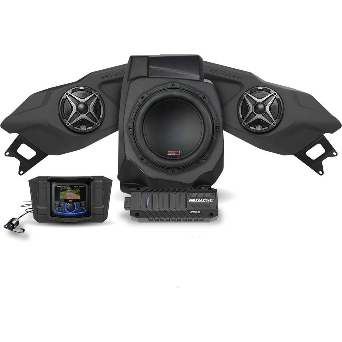 Photo of Polaris RZR Pro / Turbo R 3-Speaker Audio System with Head Unit by SSV Works - Premium Audio for UTVs / Side by Sides