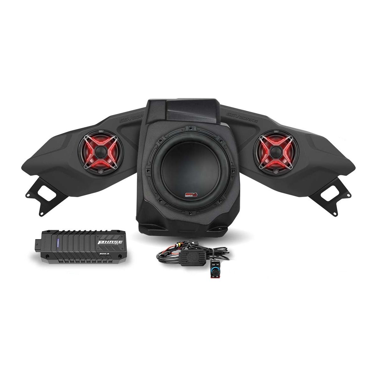 Photo of Polaris RZR Pro / Turbo R Ride Command Lighted 3-Speaker System by SSV Works - Premium Audio for UTVs / Side by Sides