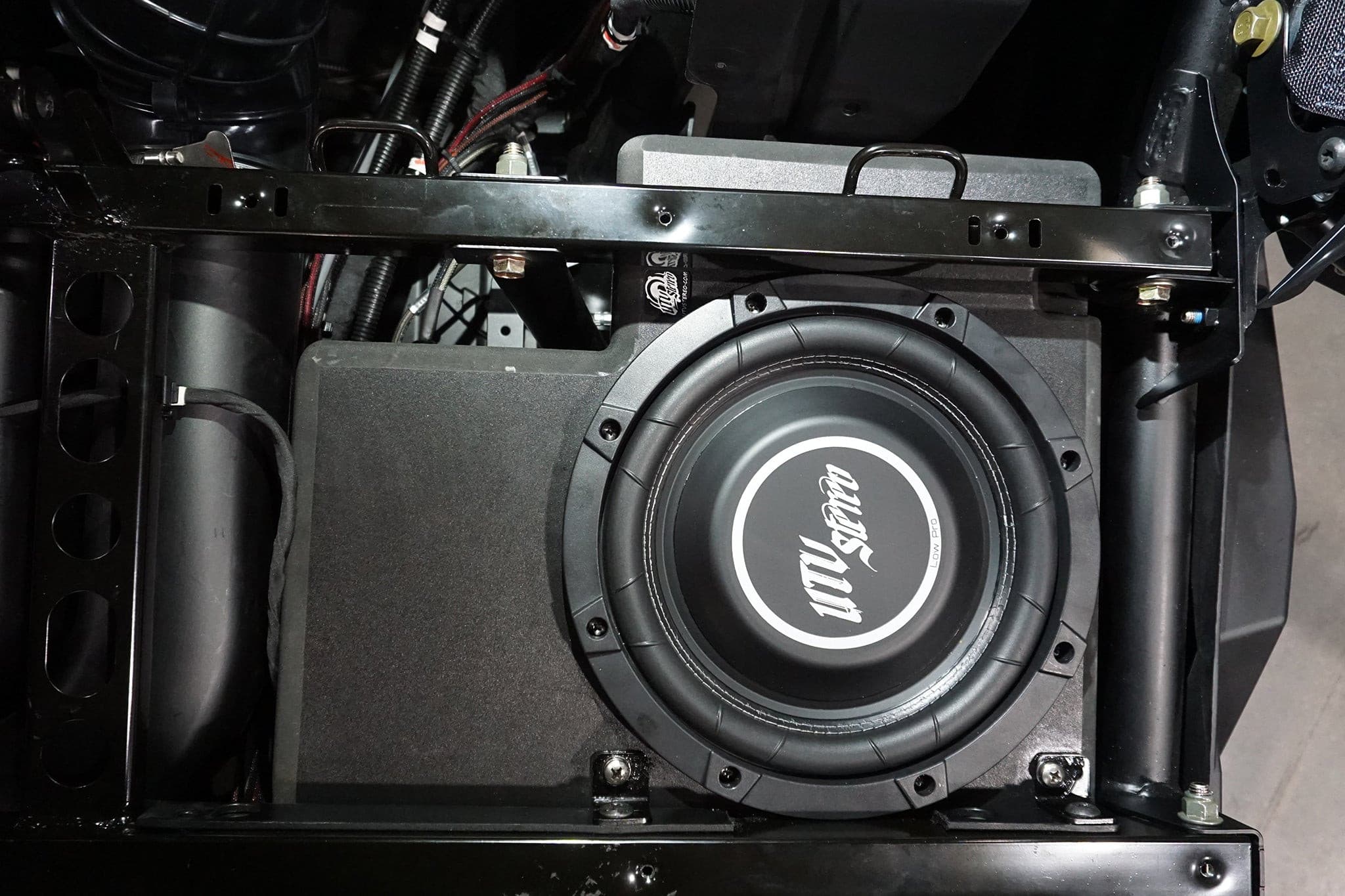 Photo of RZR® Pro Series 10" Rear Driver Subwoofer Enclosure by UTV Stereo - Premium Audio for UTVs / Side by Sides