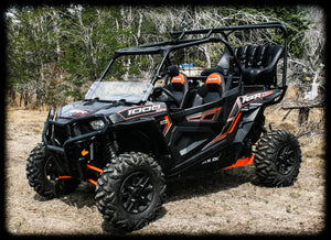 Photo of RZR 1000 Backseat and Roll Cage Kit (2014-2023) by UTVMA - Premium Roll Cages for UTVs / Side by Sides