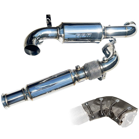 RZR Pro XP & Turbo R FULL 3" Exhaust ~ RPM Monster Core 3" Muffler & Mid Pipe - R1 Industries